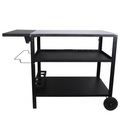 undefined, Grill Beistelltisch 127 x 64 x 84 cm schwarz
