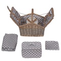 Picknickkorb Set für 4 Personen 36 x 28 x 28 cm
