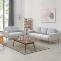 undefined, Sofa Set AMOR 2-teilig grau