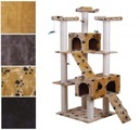 Katzenbaum 182 cm beige mit Pfoten