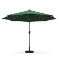 Sonnenschirm mit LED 300 cm grün