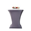 Tischdecke für Bistrotische 60-65 cm grau