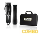Wahl, Wahl Haartrimmer Cordless Combo Set limited Edition, Cordless Super Taper schwarz & Beret Stealth