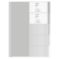 undefined, Aktenmappe 5-Registerkarten A4 transparent, 25 Stk.