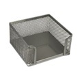 Zettelbockhalter mit Gitter 95x95mm silber