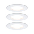 Paulmann 3er-Set LED-Spot Slim Coin, dimmbar, weiß