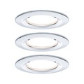Paulmann 3er Spot Nova Coin rund dimmbar, Chrom