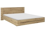 Bett ASPEN 197x210cm artisan eiche
