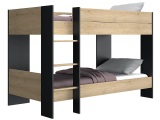Hochbett DUPLEX 90x200cm holz