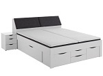 Bett TORINO 180x200cm weiss