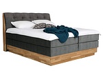 undefined, Boxspringbett ENGELBERG 160x200cm anthrazit