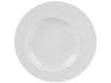 CONFORAMA, tiefe Teller ELLIPSE Porzellan weiss
