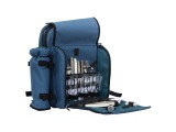 undefined, Picknick-Korb BBQ22 aluminium blau