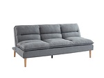 undefined, 3er Sofa AMANDA Stoff grau