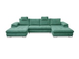 Ecksofa CUBA Stoff grün