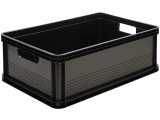 Transportkiste JESSIE schwarz 60 cm x 40 cm x 22 cm