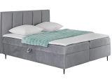 undefined, Boxspringbett ADEL 140 cm x 200 cm grau
