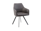Stuhl AROSA Stoff schwarz
