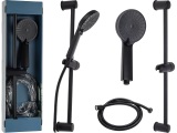 Set Duschstange mit Handbrause FLEXI schwarz