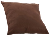 Kissen MILANO Unifarben Braun Polyester 40 x 40 cm