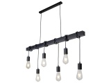Hängelampe TOWNHOUSE 100 cm x 144 cm 6 x 40 W schwarz