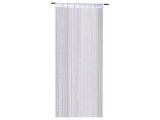 Vorhang NEW VEGAS Durchsichtig Unifarben Weiss Lasche, Kräuselband Polyester 90 x 245 cm