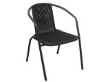Gartenstuhl KOLE metall schwarz