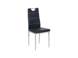 Stuhl LILI PVC Schwarz