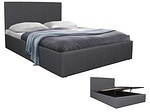 Bett ASTON 120x200cm grau
