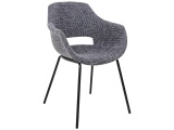 Stuhl JOSETTE Stoff schwarz