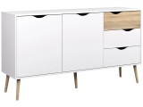 Kommode 2 Tür(en) 3 Schublade(n) JONAS Weiss