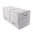 undefined, Holzkiste »Vintage Shabby Weiss, 85 x 42 cm«, Herkunftsland Ukraine, Holzart Kiefer