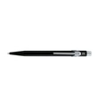CARAN d'A Kugelschreiber 849 Metall 849.028 schwarz,refill,Schrift schwarz
