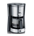 Severin KA 4825 TYPE SWITCH Kaffeemaschine Edelstahl, Schwarz Fassungsvermögen Tassen=10 Glaskanne