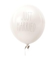 Ballons Just Married bedruckt