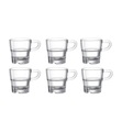 Leonardo - 6-teiliges Espressotassen-Set - Transparent