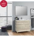 TFT - Badezimmer-Ensemble MALMO - 4-teilig und Beige - Beige