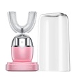 undefined, Home - Wasserdichte intelligente Zahnbürste in U-Form für Erwachsene - Rosa