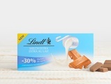 Lindt Tafelschokolade Milch -30% Zucker, 100g