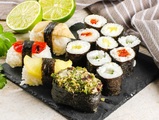 Lucas Poissons, Sushi grosser vegetarischer Mix, 13 Rollen, 325g