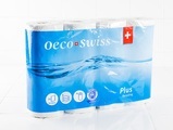 Schweizer Haushaltspapier 3-lagig, 100% Recycling-Faserstoff, 4 Rollen