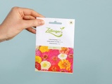 Zollinger Bio Samen, Bio Blumensamen Zinnien, gemischt, 5g