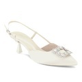 Tamaris Damen Slingpumps Weiss