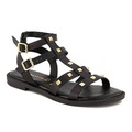 Tamaris Damen Flache Sandalette Schwarz