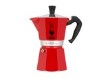 Bialetti Moka Express 1 Tasse Filtersystem rot
