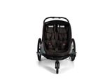 hamax Kinderfahrradanhänger Cocoon mit verstellbarer Schlafposition green/black
