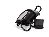 hamax Kinderfahrradanhänger Cocoon ONE mit verstellbarer Schlafposition grey/black