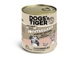 Dogs'n Tiger Schlemmermenü für Hunde 6 x 800 g - Wild mit Geflügel, Birne, Hirse und Esskastanie