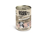 Sparpaket Dogs'n Tiger Schlemmermenü für Hunde 12 x 400 g - Wild mit Geflügel mit Birne, Hirse und Esskastanie