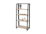 Regal INDUSTRY holz, schwarz 4 Tablare